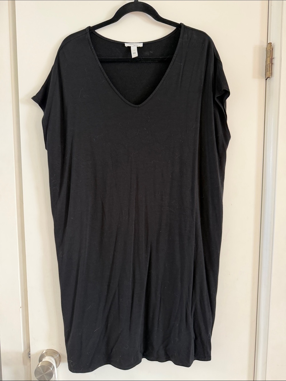 Daily Ritual Black V-Neck Relaxed Tunic